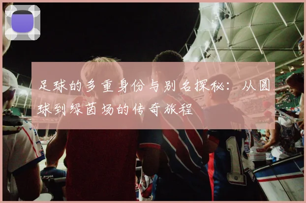足球的多重身份与别名探秘：从圆球到绿茵场的传奇旅程